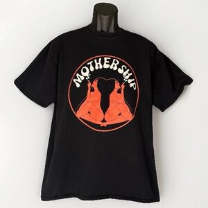 Mothership Intergalactic Stoner Rock Nude Ladies Smoking Black Anvil Tee Sz XL
